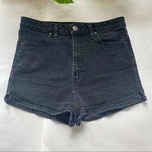 BDG Black Pin Up Super High Rise Denim Shorts
